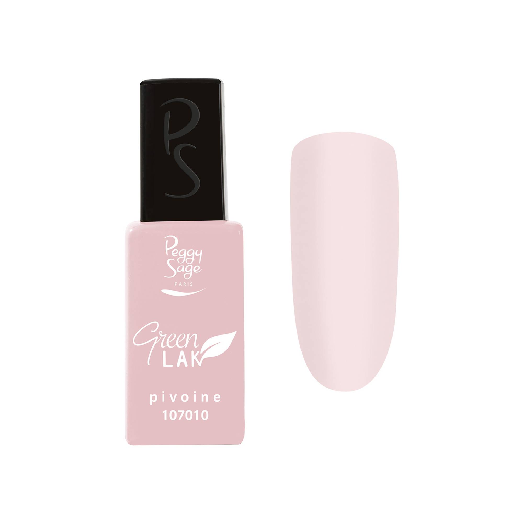 Vernis longue tenue Green LAK - Pivoine de la marque Peggy Sage Contenance 11ml - 1