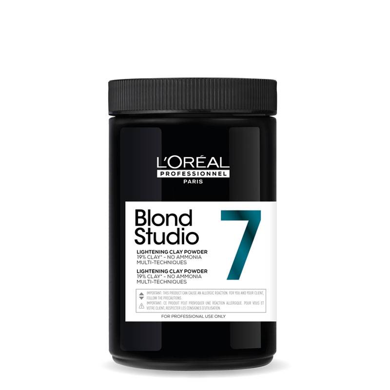 Poudre décolorante à l'argile Blond Studio 7 500g de la marque L'Oréal Professionnel Contenance 500g - 1