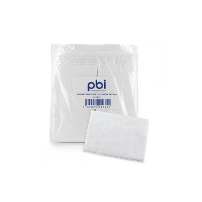 Lot de 200 rectangles de Coton 8*10cm de la marque Pbi - 1