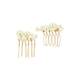 Lot de 2 peignes barrettes perles - 1 Lot de 2 peignes barrettes perles de la marque Coiffeo - 1