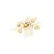 Peigne barrette mariage doré à fleurs et perles de la marque Coiffeo - 1