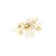 Peigne barrette mariage doré à fleurs et perles - 1 Peigne barrette mariage doré à fleurs et perles de la marque Coiffeo - 1