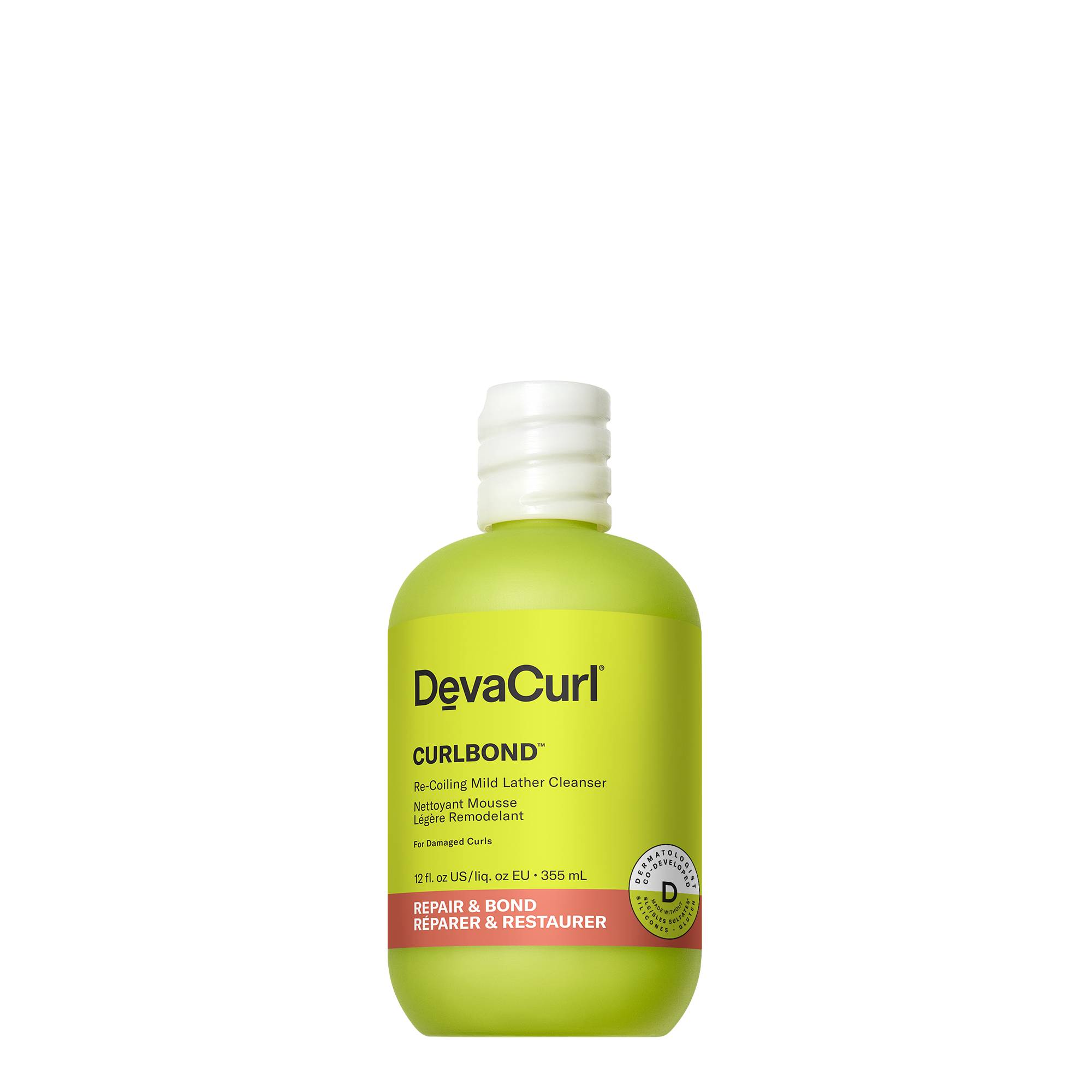 Nettoyant mousse légère remodelant CurlBond Cleanser de la marque DevaCurl Contenance 354ml - 1