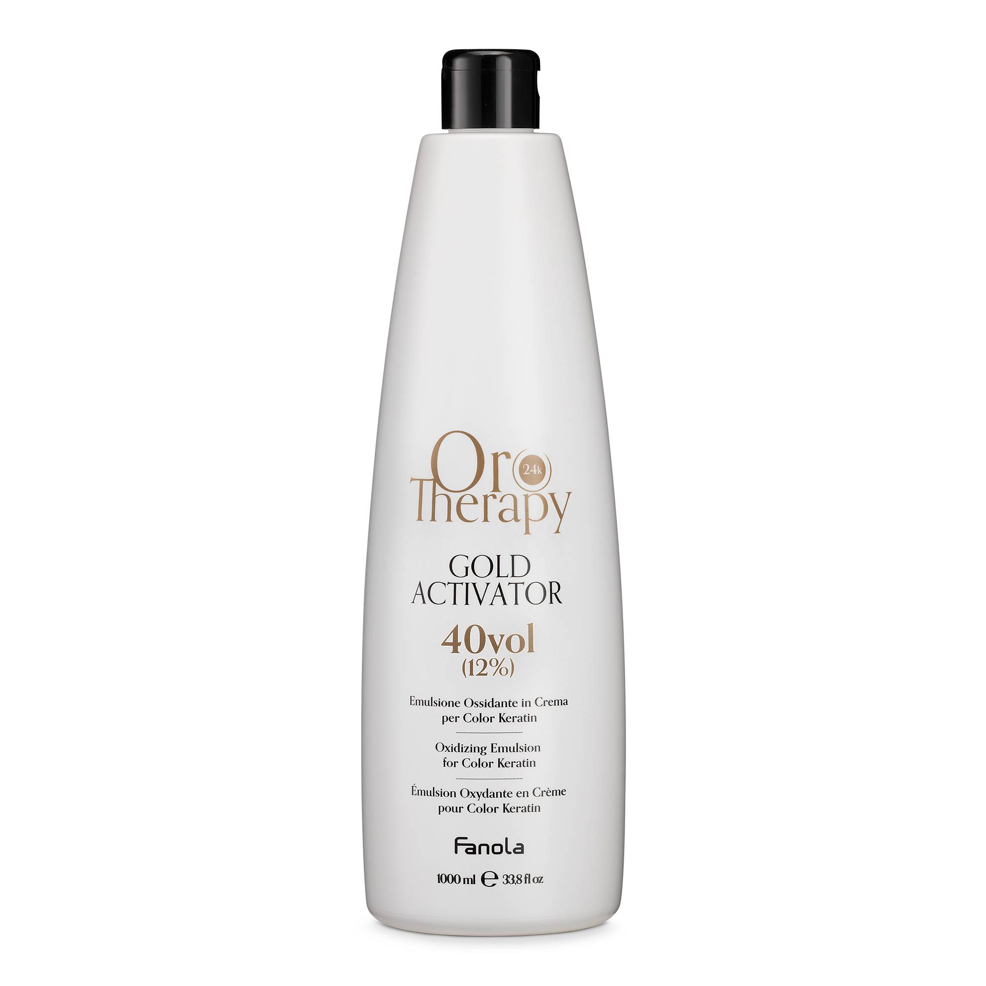 Oxydant Gold Activator 40Vol de la marque Oro Therapy Contenance 1000ml - 1