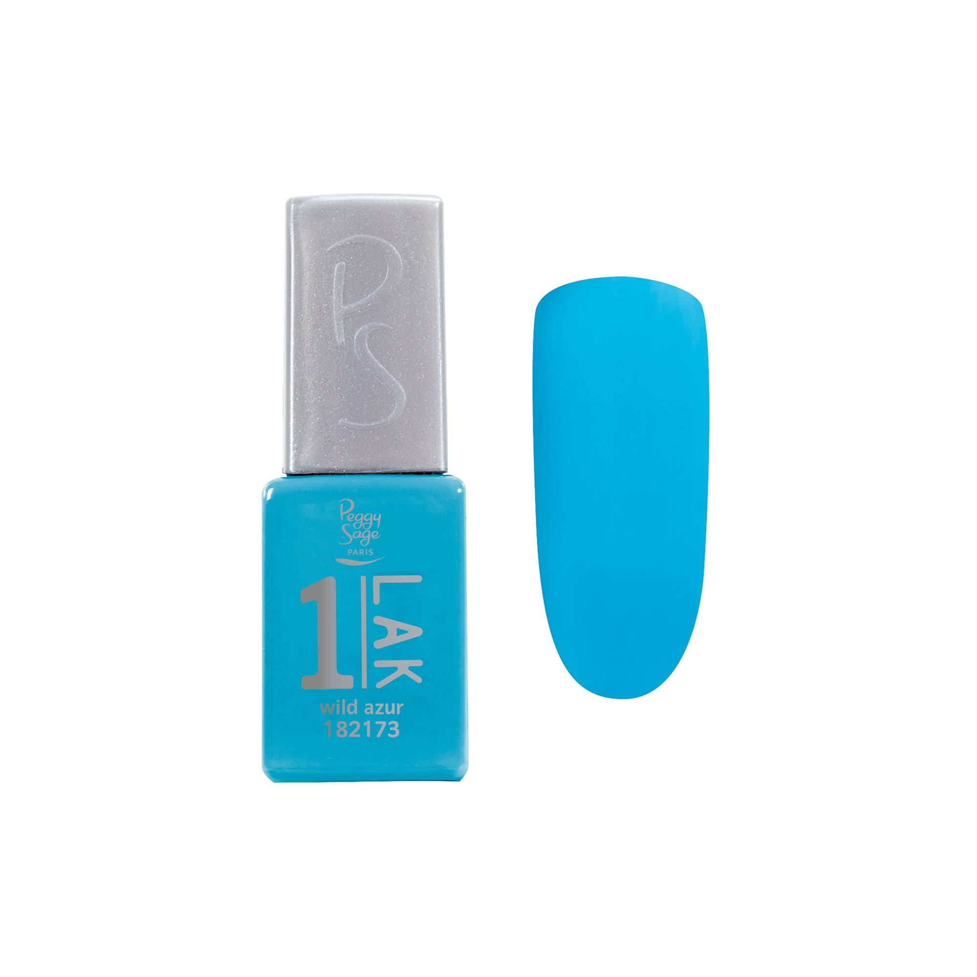 Vernis semi-permanent 1-LAK - Wild Azur de la marque Peggy Sage Contenance 5ml - 1
