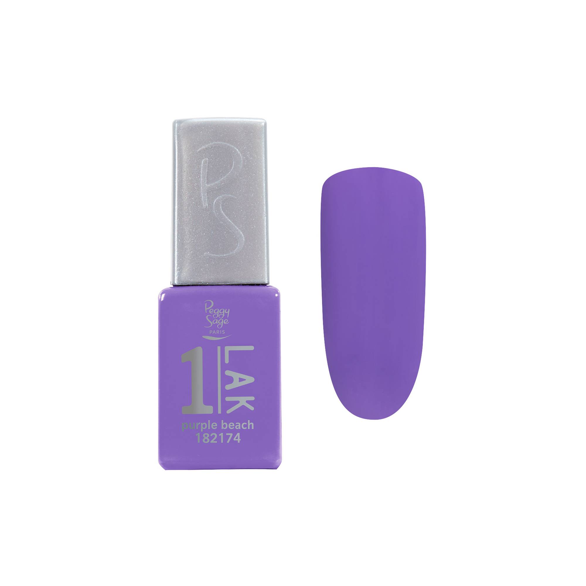 Vernis semi-permanent 1-LAK - Purple Beach de la marque Peggy Sage Contenance 5ml - 1