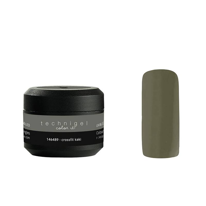 Gel de couleur UV & LED Color it - Crossfit kaki 5g de la marque Peggy Sage Contenance 5g - 1