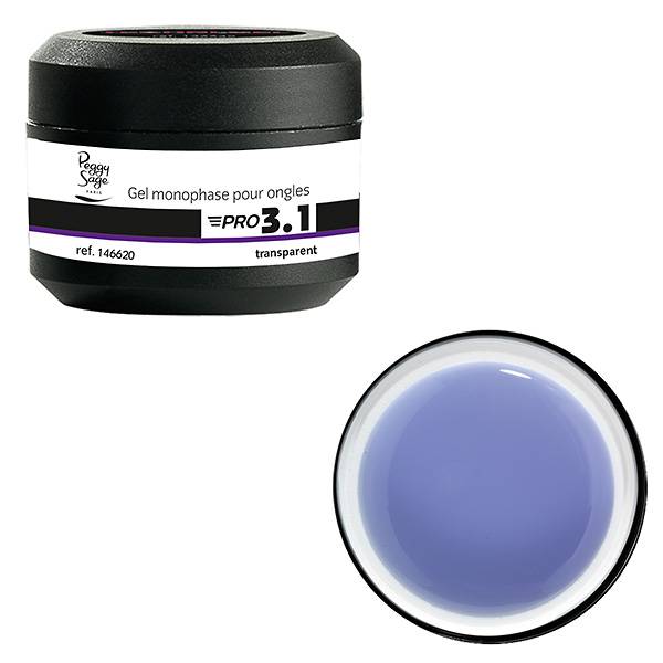 Gel de construction 3 en 1 Pro 3.1 Transparent 15g de la marque Peggy Sage - 1