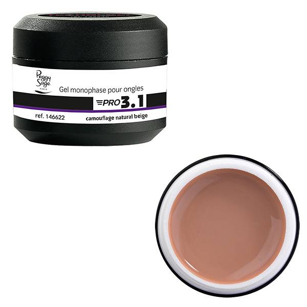Gel de construction 3 en 1 Pro 3.1 Camouflage beige 15g de la marque Peggy Sage - 1