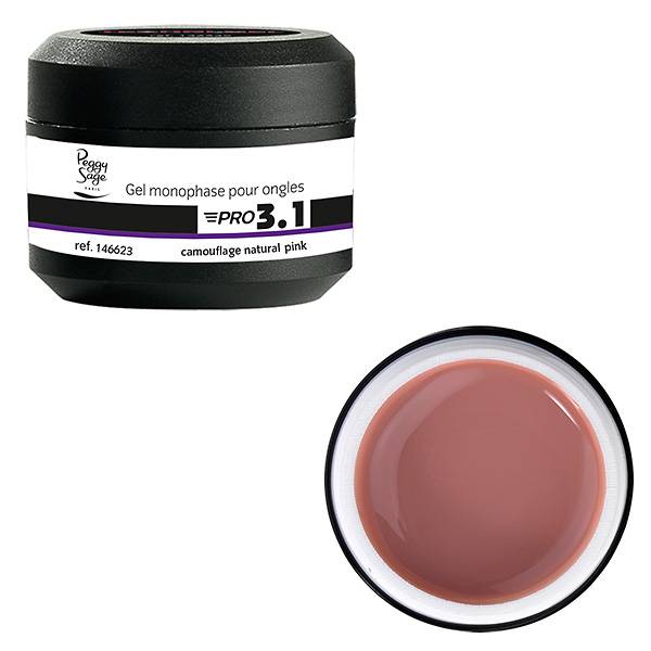 Gel de construction 3 en 1 Pro 3.1 Camouflage natural pink 15g de la marque Peggy Sage - 1