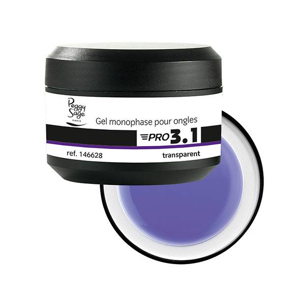 Gel de construction 3 en 1 Pro 3.1 Transparent 50g de la marque Peggy Sage - 1