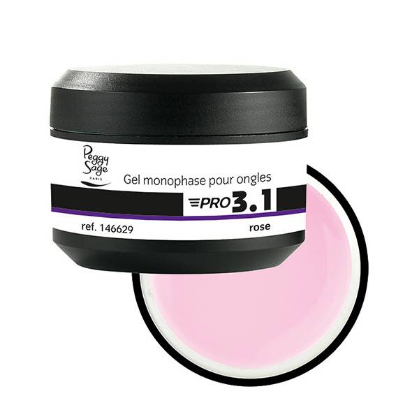 Gel de construction 3 en 1 Pro 3.1 Rose 50g de la marque Peggy Sage - 1