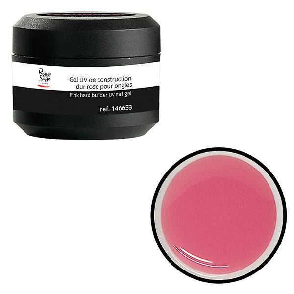 Gel UV de construction dur pour ongles Rose 15g de la marque Peggy Sage - 1