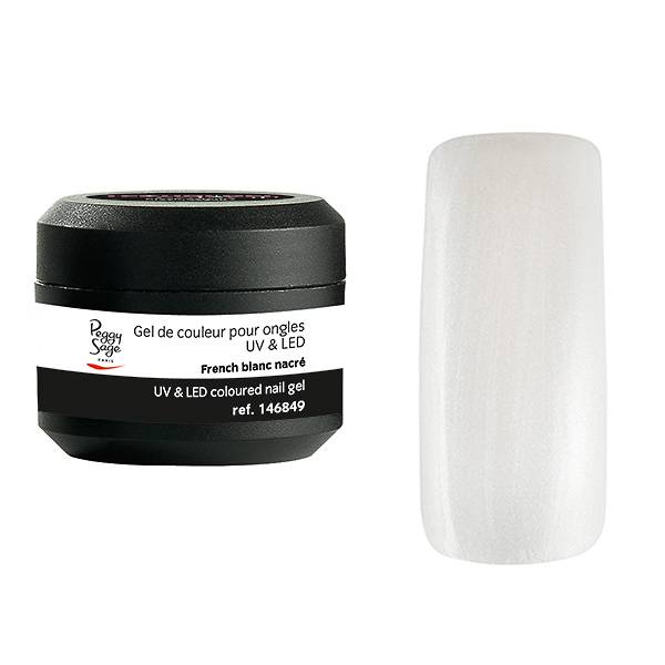 Gel de couleur UV & LED Technigel Color It French blanc nacré de la marque Peggy Sage - 1