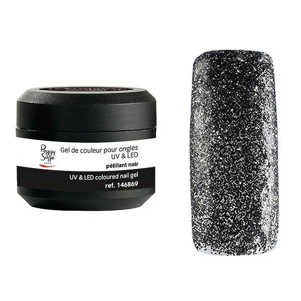 Gel de couleur UV&LED Color It - Pétillant noir 5g de la marque Peggy Sage Contenance 5g - 1