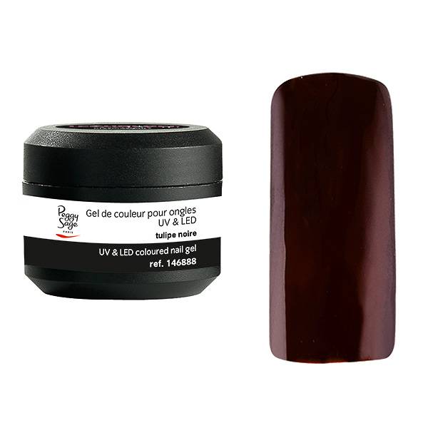 Gel de couleur UV & LED Technigel Color It Tulipe noire de la marque Peggy Sage - 1