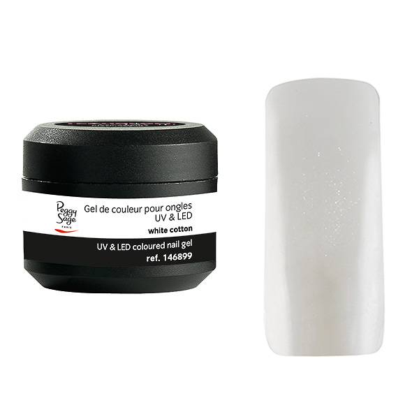 Gel de couleur UV & LED Color It - White cotton 5g de la marque Peggy Sage Contenance 5g - 1