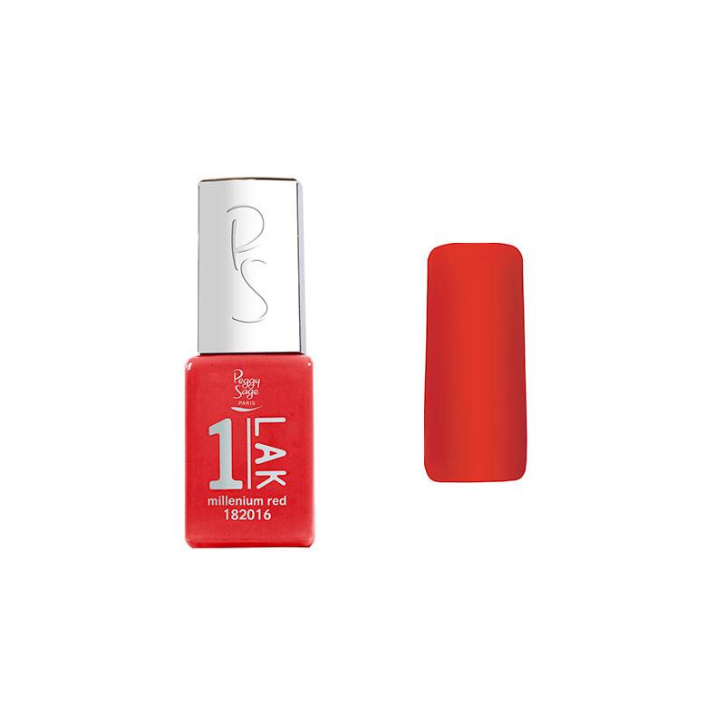 Mini vernis semi-permanent 1-LAK - Millenium red de la marque Peggy Sage Contenance 5ml - 1