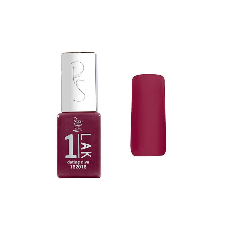 Mini vernis semi-permanent 1-LAK - Dating diva de la marque Peggy Sage Contenance 5ml - 1
