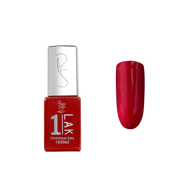 Mini vernis semi-permanent 1-LAK - Christmas kiss de la marque Peggy Sage Contenance 5ml - 1