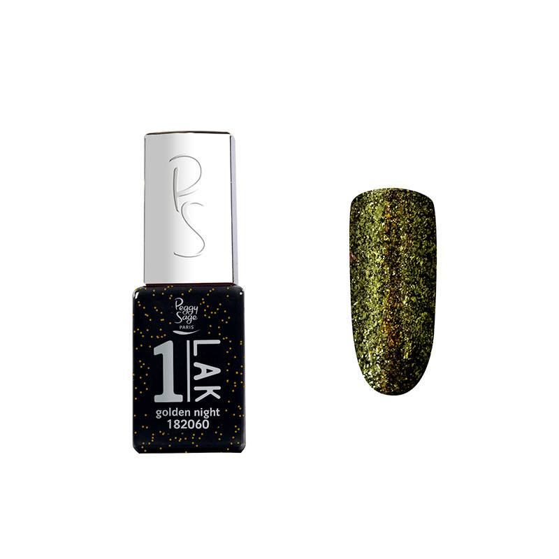 Mini vernis semi-permanent 1-LAK - Golden night de la marque Peggy Sage Contenance 5ml - 1