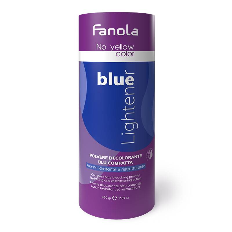Poudre décolorante bleue compacte de la marque Fanola Contenance 450g - 1