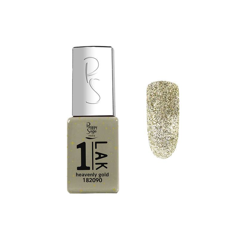 Mini vernis semi-permanent 1-LAK - Heavenly gold de la marque Peggy Sage Contenance 5ml - 1