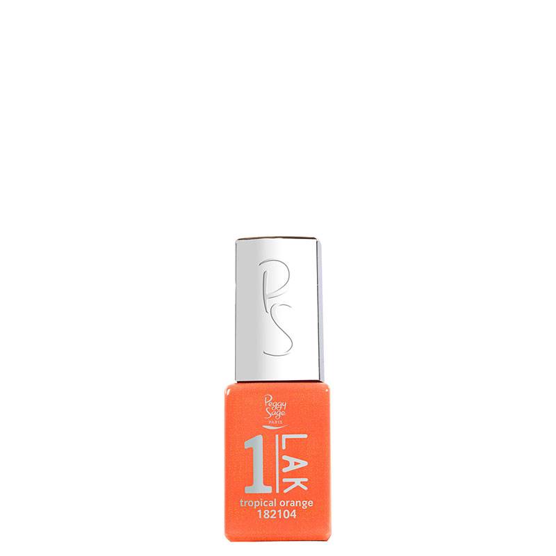 Mini vernis semi-permanent 1-LAK Tropical orange de la marque Peggy Sage Contenance 5ml - 1