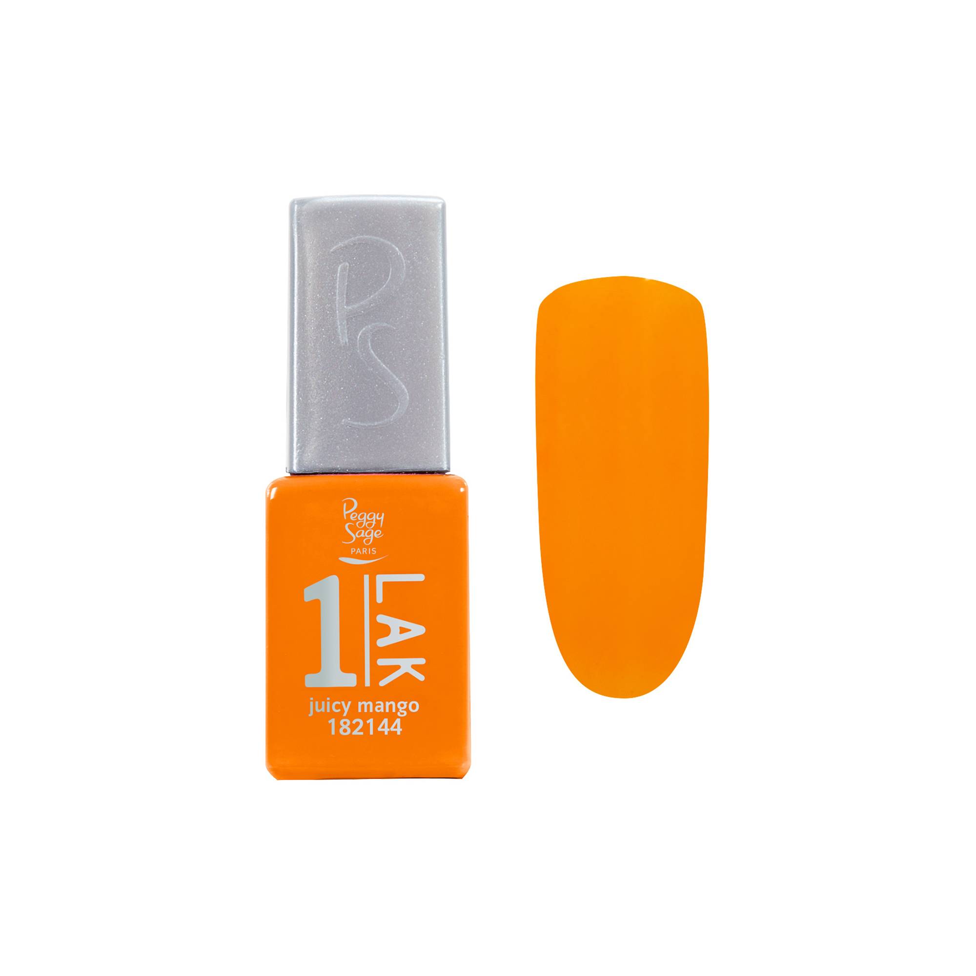 Mini vernis semi-permanent 1-LAK - Juicy mango de la marque Peggy Sage Contenance 5ml - 1