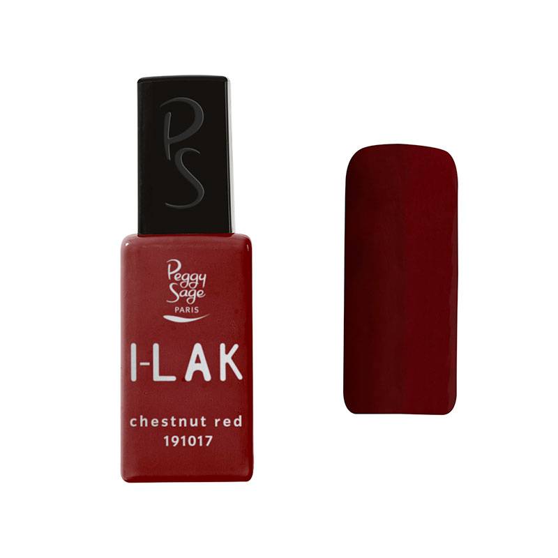 Vernis semi-permanent I-LAK - Chestnut red de la marque Peggy Sage Contenance 11ml - 1