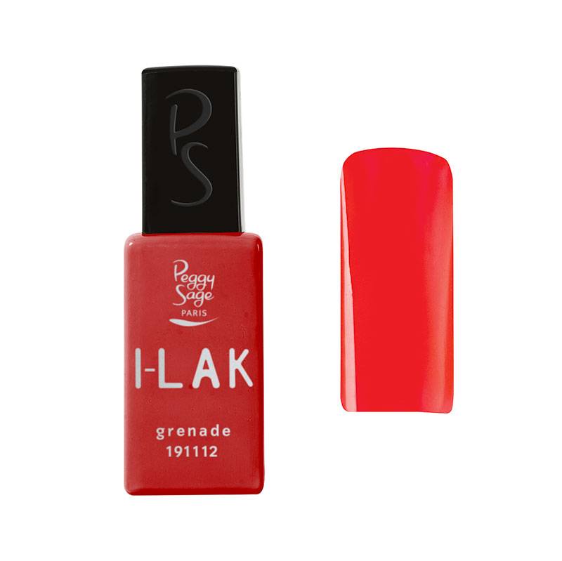 Vernis semi-permanent I-LAK - Grenade de la marque Peggy Sage Contenance 11ml - 1