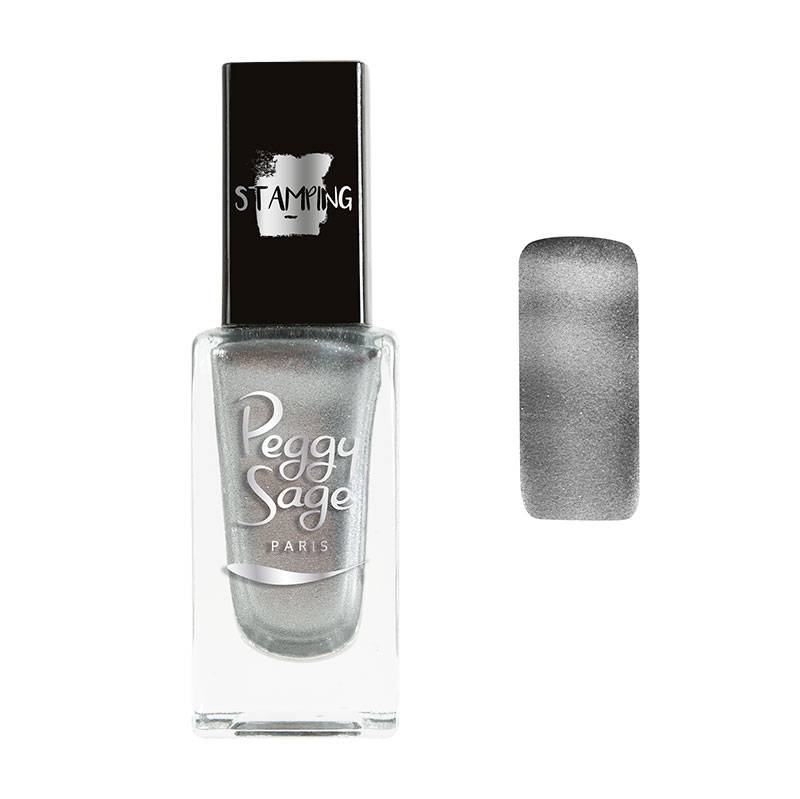 Vernis à ongles Stamping - Silver de la marque Peggy Sage Contenance 11ml - 1