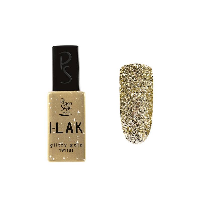 Vernis semi-permanent I-LAK - Glitzy gold de la marque Peggy Sage Contenance 11ml - 1