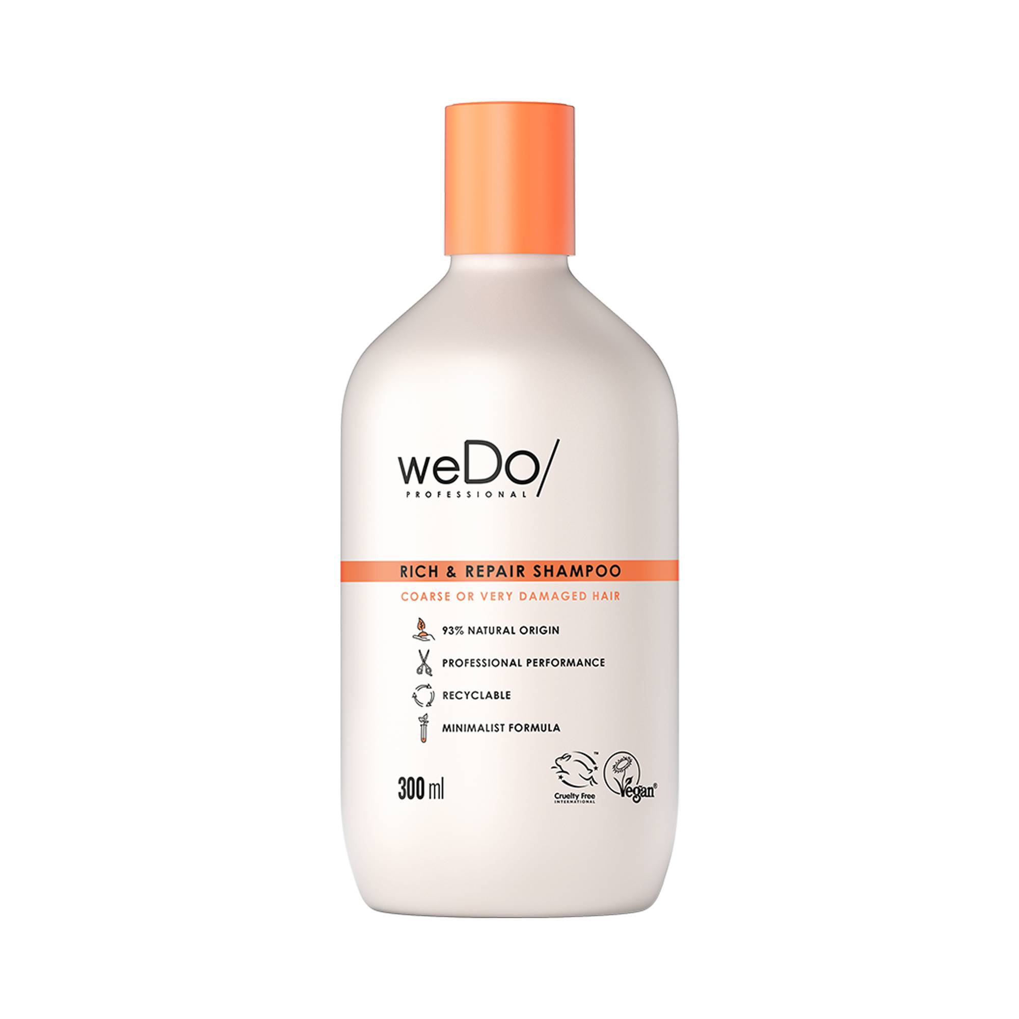 Shampoing riche et réparateur Rich & Repair de la marque weDo Professional Contenance 300ml - 1