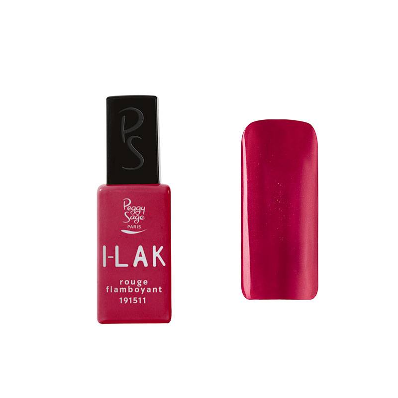 Vernis semi-permanent I-LAK - Rouge flamboyant de la marque Peggy Sage Contenance 11ml - 1