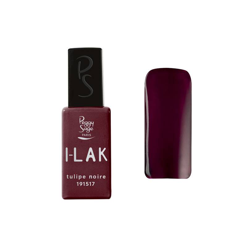 Vernis semi-permanent I-LAK - Tulipe noire de la marque Peggy Sage Contenance 11ml - 1