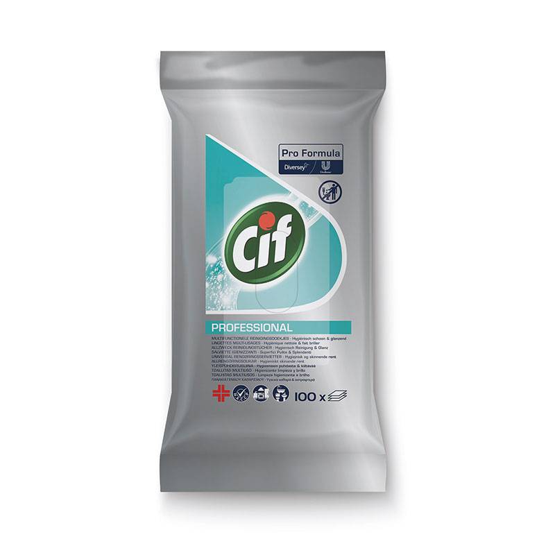 Lot de 100 lingettes nettoyantes mutli-usages Cif de la marque Cif - 1
