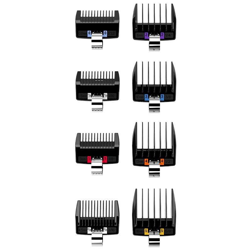 Set de 8 peignes coupes courtes pour tondeuse JRL de la marque JRL Professional - 1