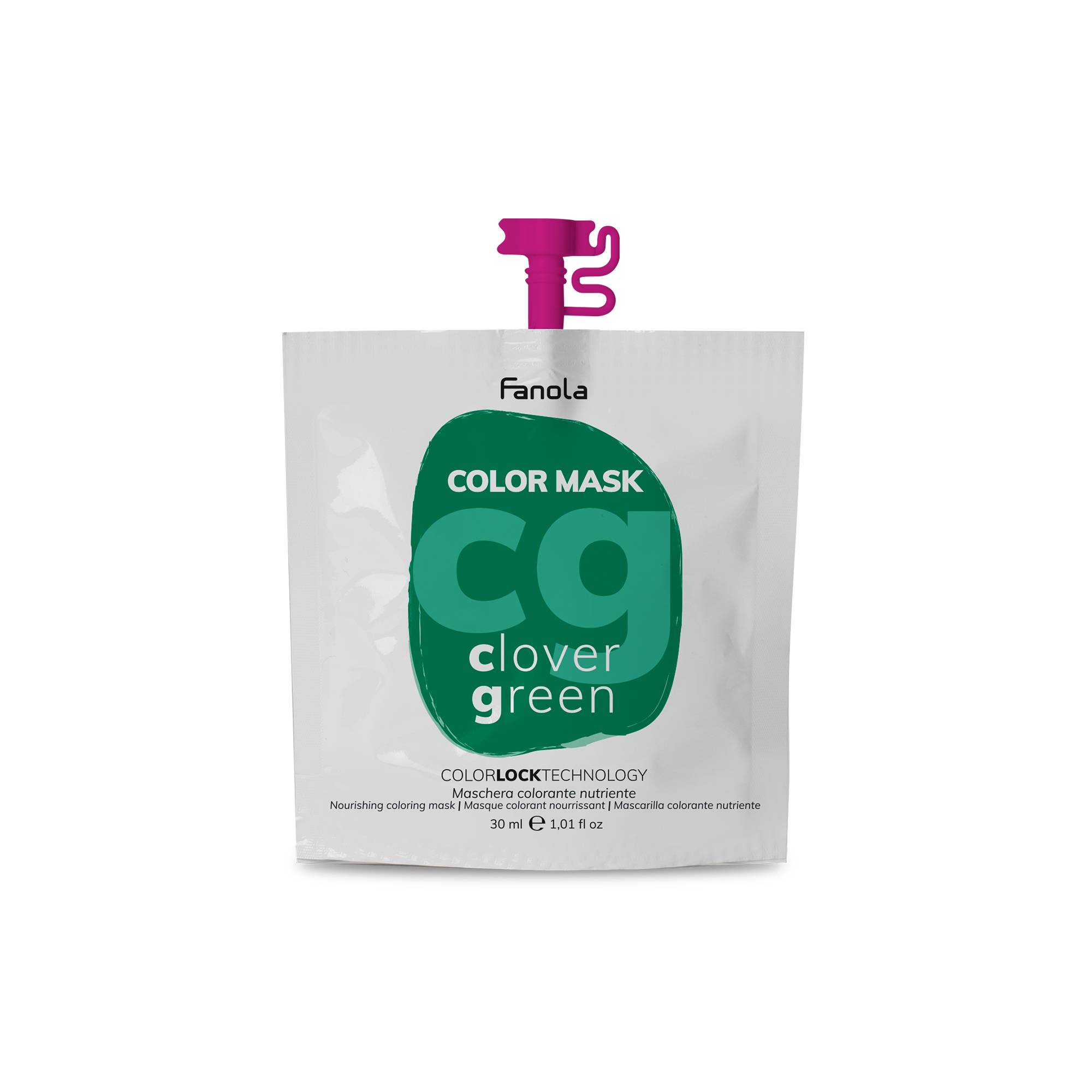 Masque colorant Color Mask clover green de la marque Fanola Contenance 30ml - 1
