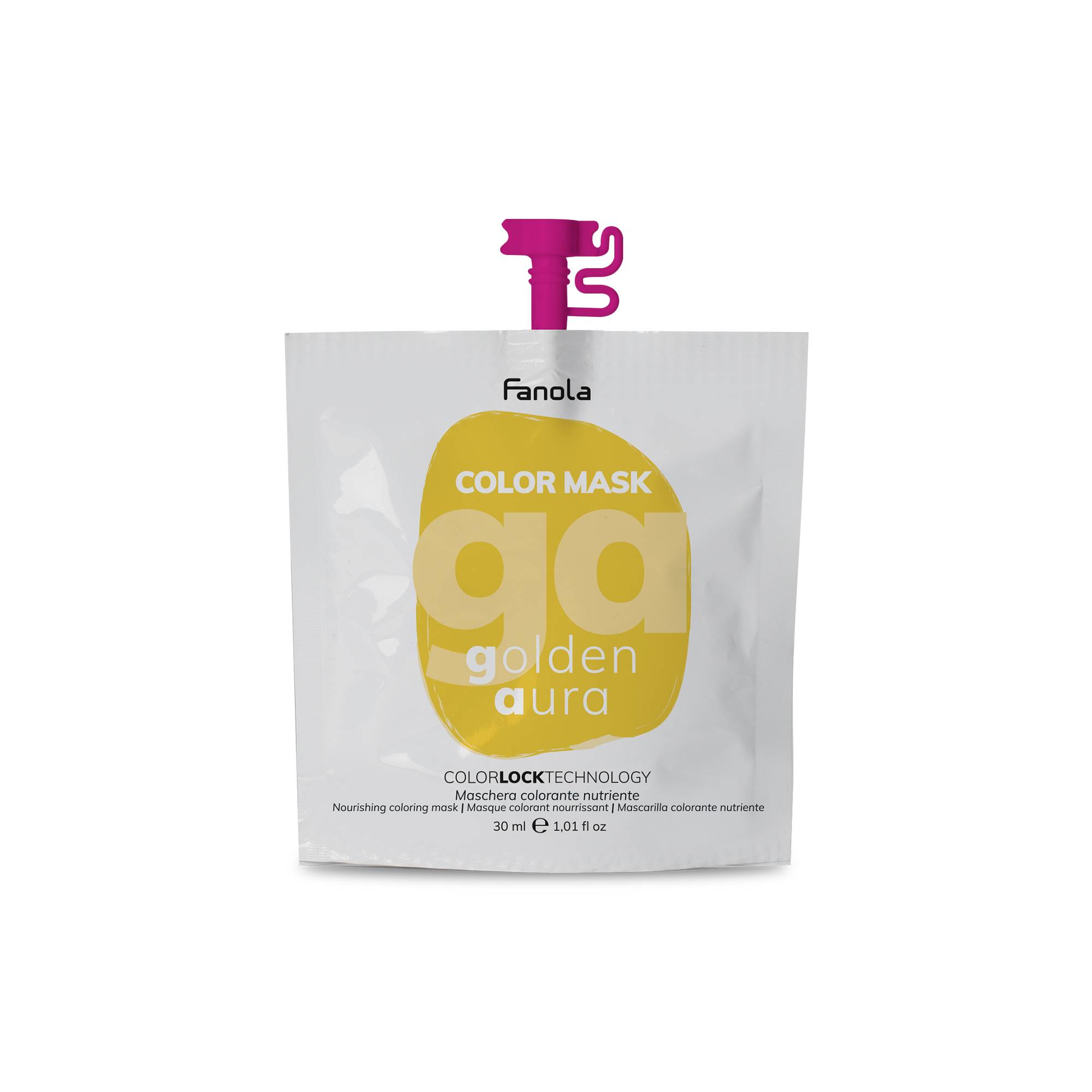 Masque colorant Color Mask golden aura de la marque Fanola Contenance 30ml - 1