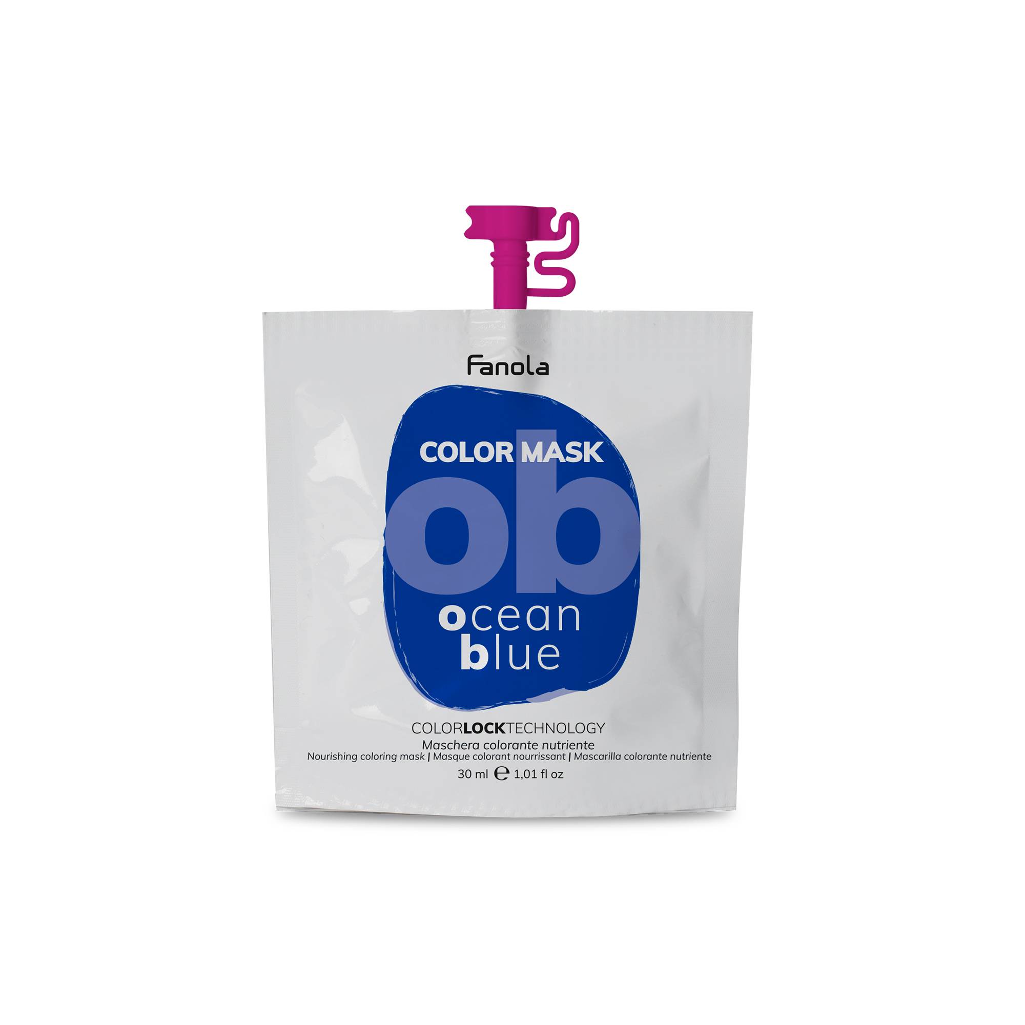 Masque colorant Color Mask ocean blue de la marque Fanola Contenance 30ml - 1