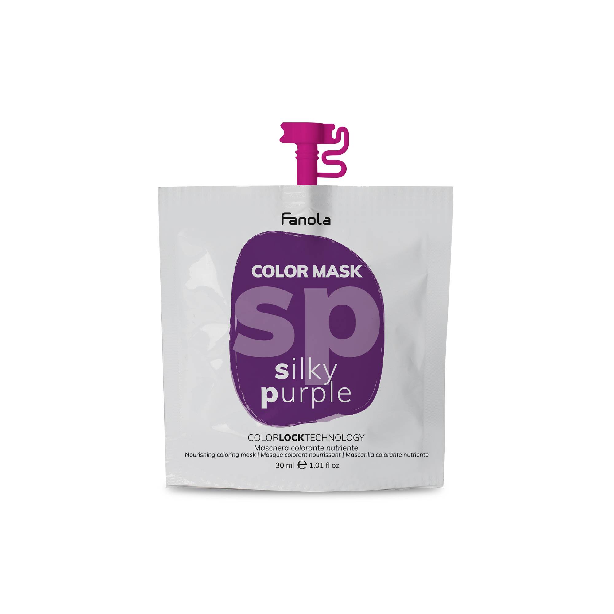 Masque colorant Color Mask silky purple de la marque Fanola Contenance 30ml - 1