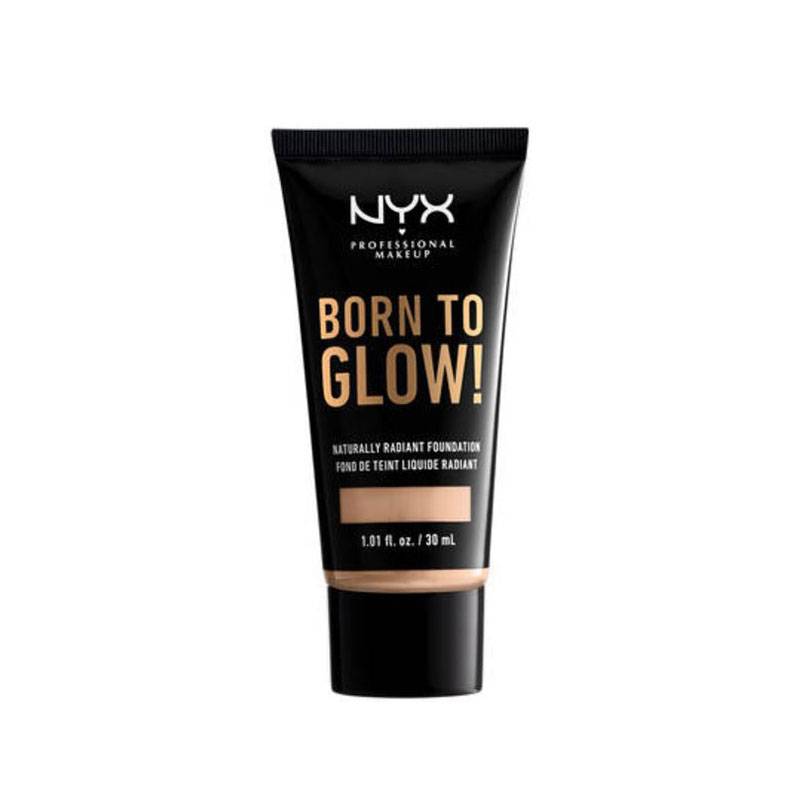 Fond de teint éclat Born to glow! Vanilla de la marque NYX Professional Makeup Contenance 30ml - 1
