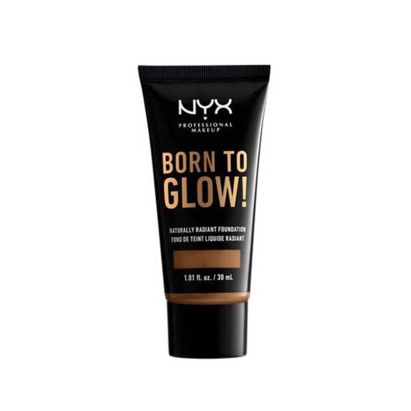 Fond de teint éclat Born to glow! Sienna de la marque NYX Professional Makeup Contenance 30ml - 1