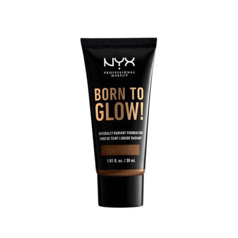 Fond de teint éclat Born to glow! Cocoa de la marque NYX Professional Makeup Contenance 30ml - 1