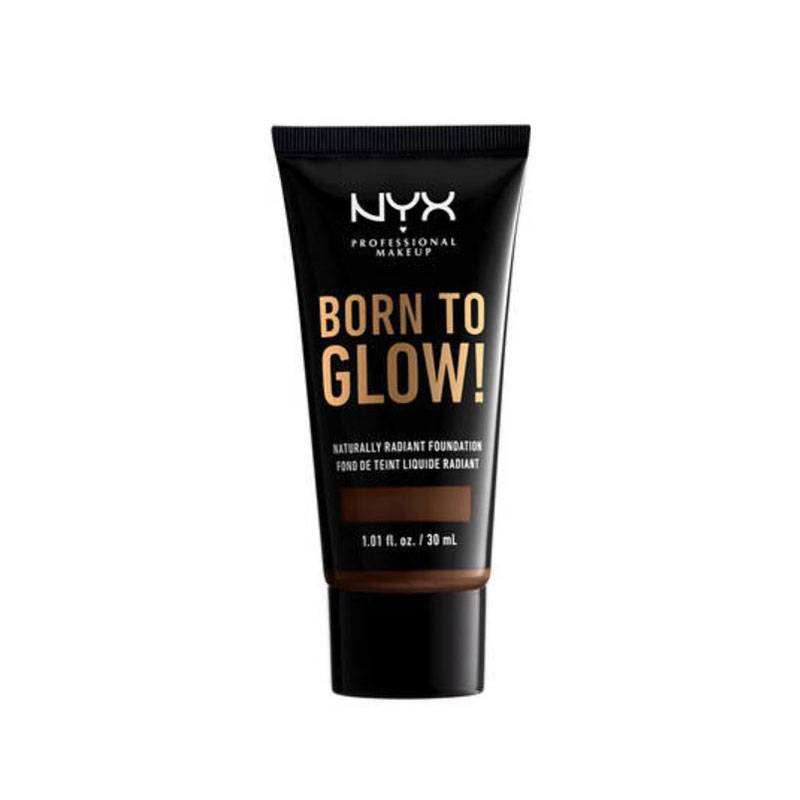 Fond de teint éclat Born to glow! Chestnut de la marque NYX Professional Makeup Contenance 30ml - 1
