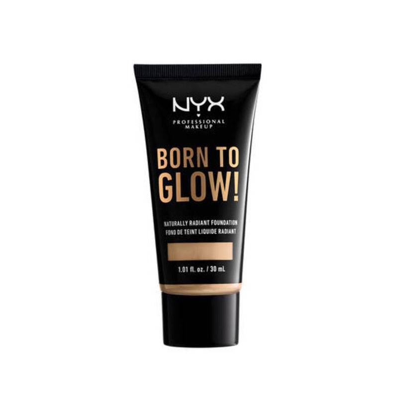 Fond de teint éclat Born to glow! Warm vanilla de la marque NYX Professional Makeup Contenance 30ml - 1