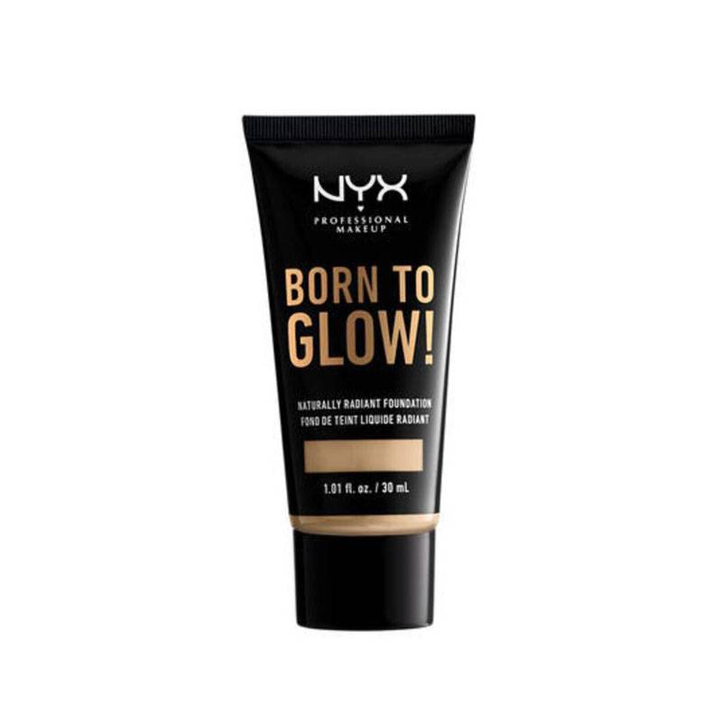 Fond de teint éclat Born to glow! Nude de la marque NYX Professional Makeup Contenance 30ml - 1