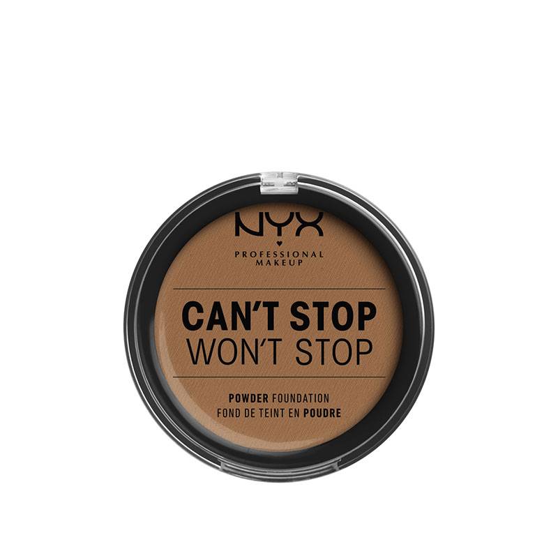 Fond de teint compact Can't Stop Won't Stop - Mahogany de la marque NYX Professional Makeup Contenance 11g - 1