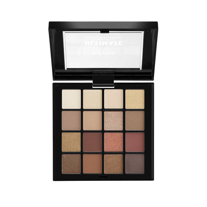 Palette d'ombres à paupières Warm neutrals Ultimate (16x0.83g) de la marque NYX Professional Makeup Contenance 13g - 2